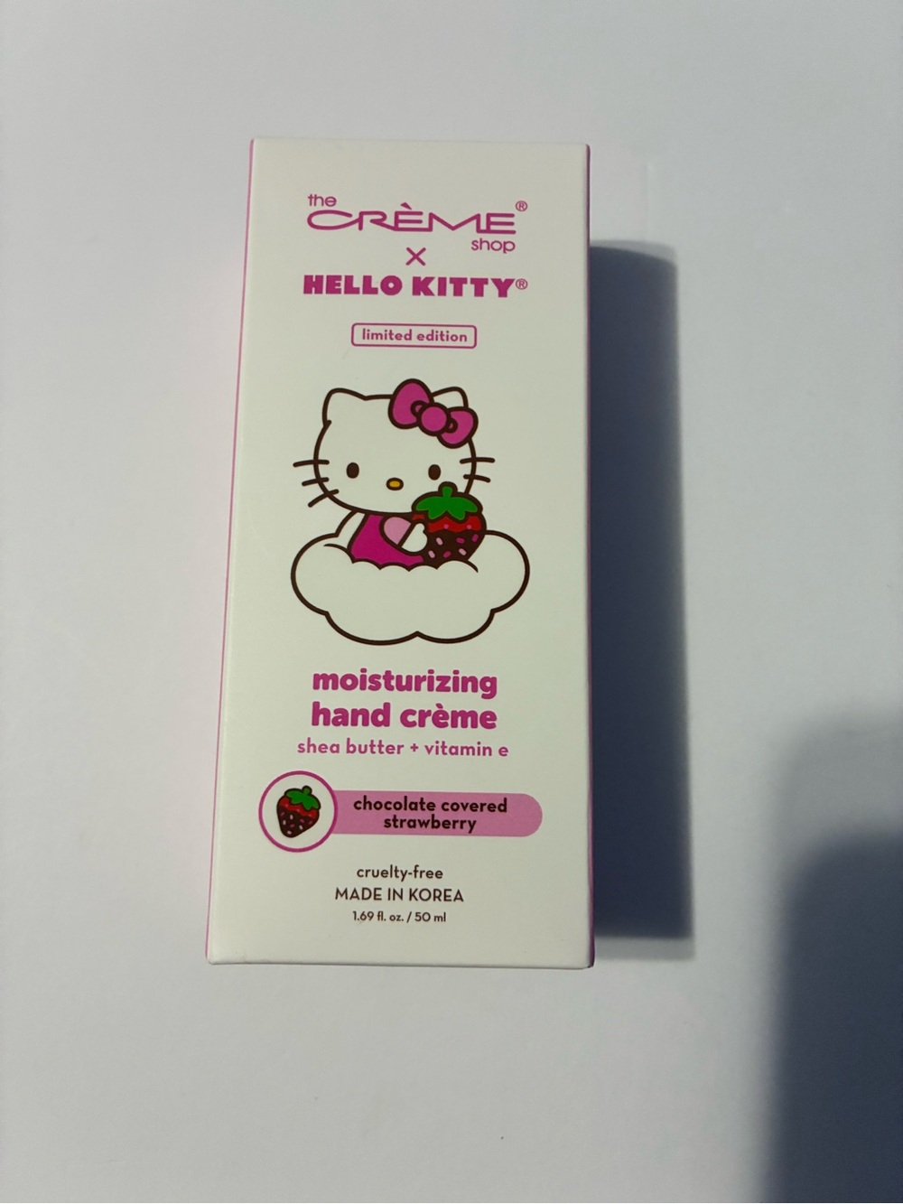 The Crème Shop Hello Kitty Moisturizing Hand Crème Chocolate Covered Strawberry